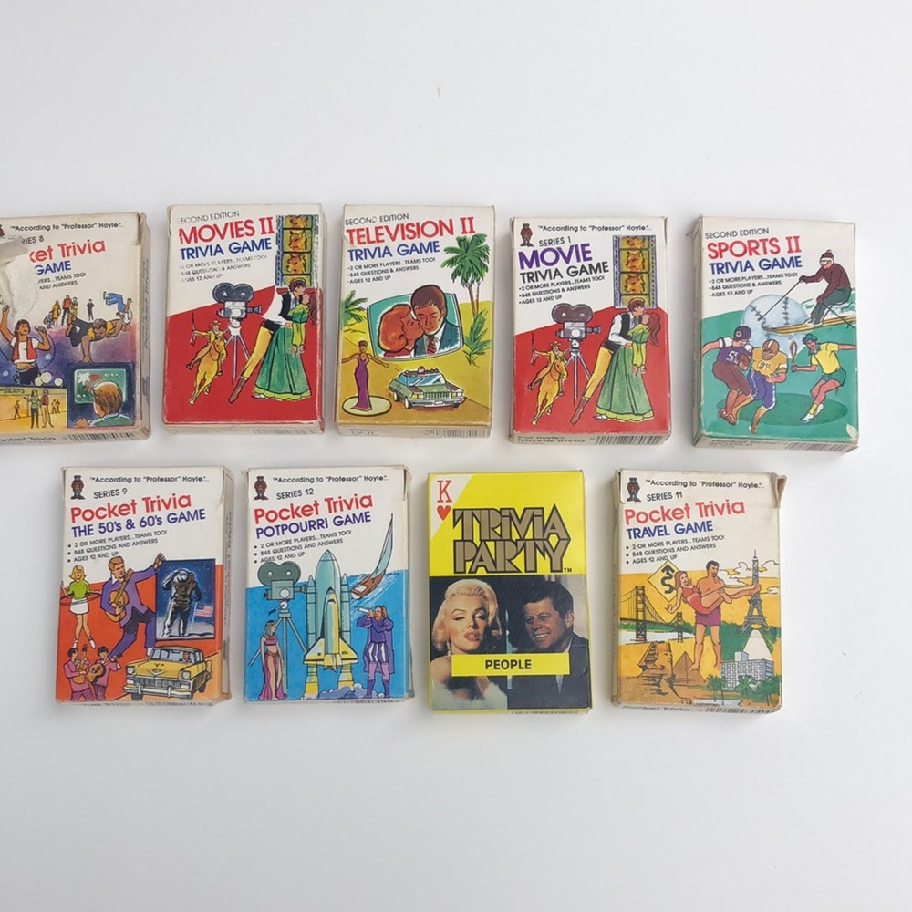 Vintage “According to “Professor” Hoyle” Trivia Game